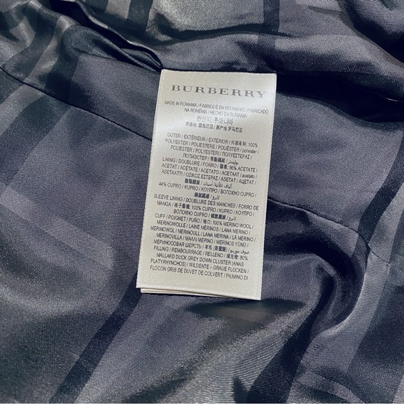 BURBERRY LONDON ABBEYDALE FOX-FUR TRIMMED PUFFER COAT - Picture 14 of 14